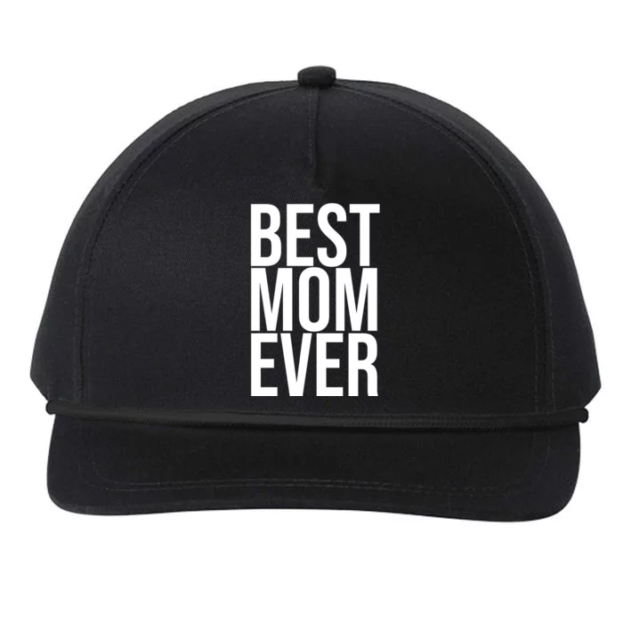 Best Mom Ever Cute Gift For Mom Snapback Five-Panel Rope Hat