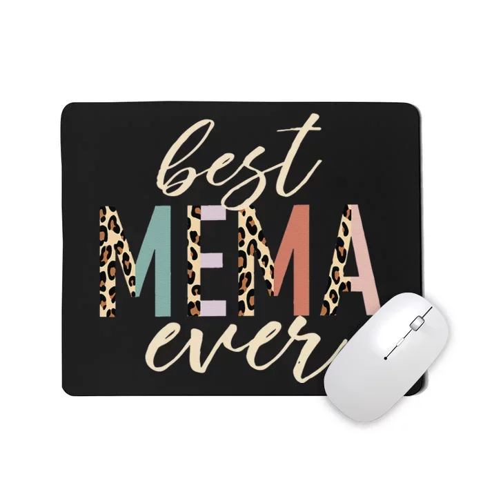 Best Mema Ever Gifts Leopard Print Mothers Day Mousepad