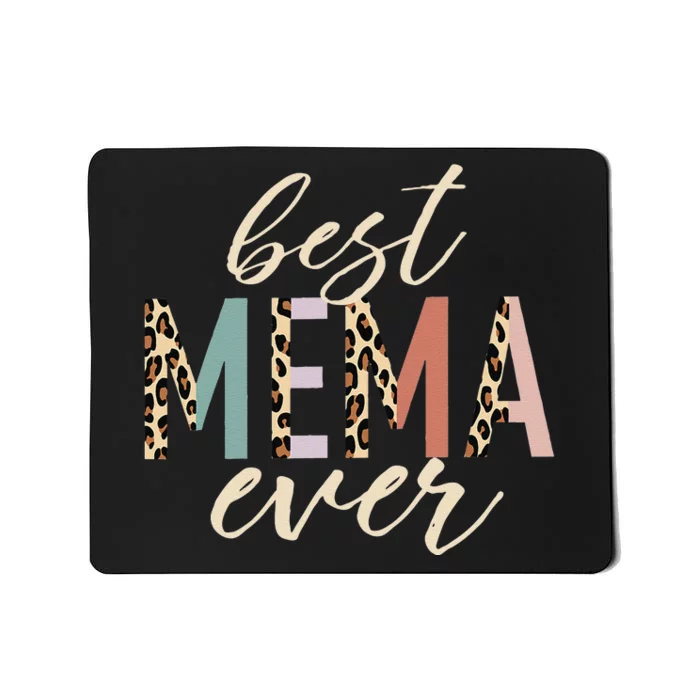 Best Mema Ever Gifts Leopard Print Mothers Day Mousepad