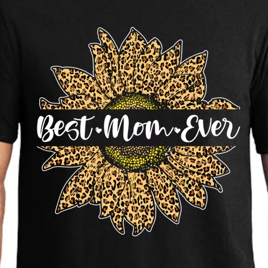 Best Mom Ever Cute Sunflower For Mom Mothers Day Gift Pajama Set