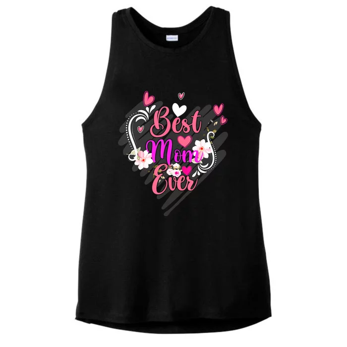 Best Mom Ever Mother Day For Mom Mothers Day Men Ladies Tri-Blend Wicking Tank