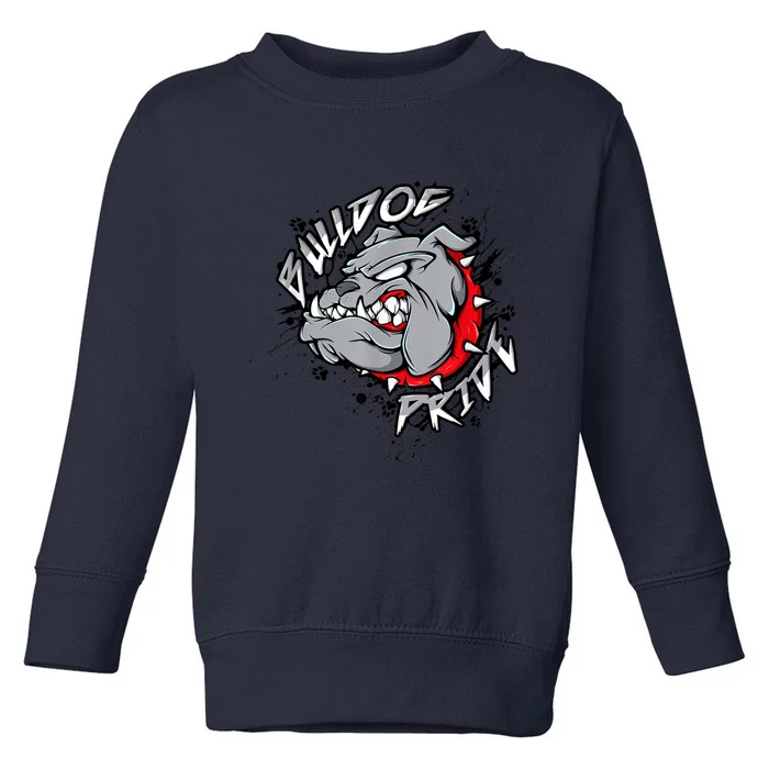 Bulldog Mascot English Bulldog Pride And Loyalty Toddler Sweatshirt