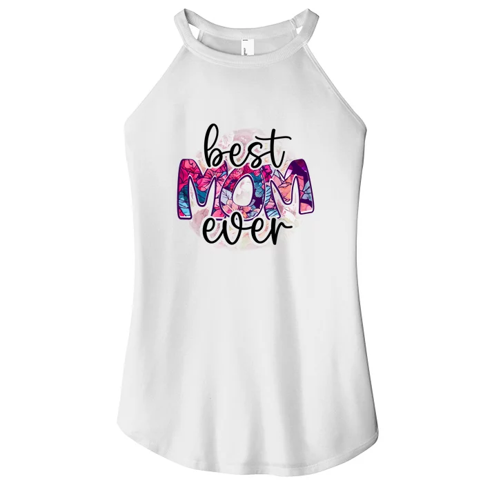 Best Mom Ever Gift For Mother's Day Women’s Perfect Tri Rocker Tank