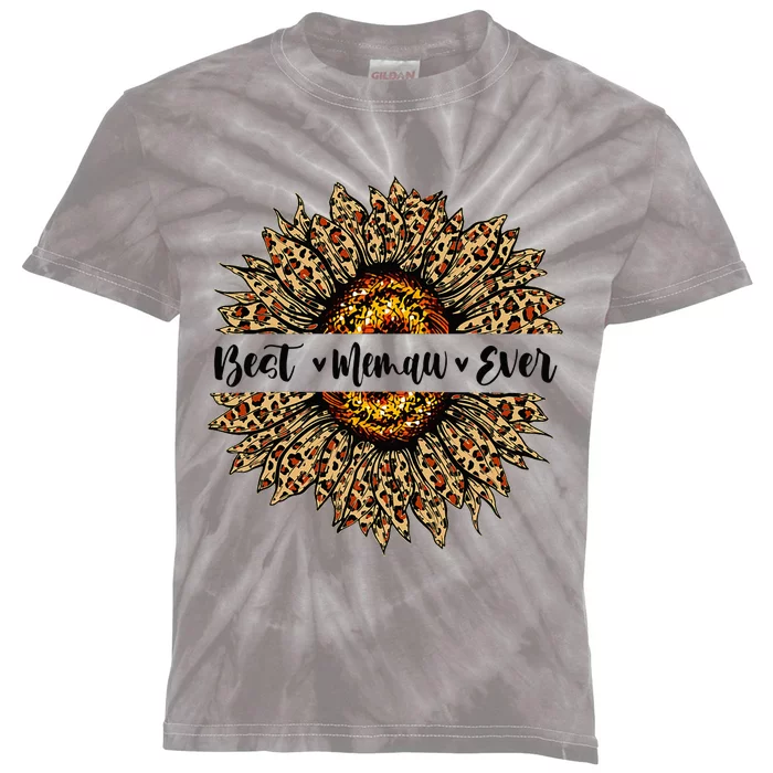 Best Memaw Ever Sunflower Memaw Mothers Day Gifts Kids Tie-Dye T-Shirt