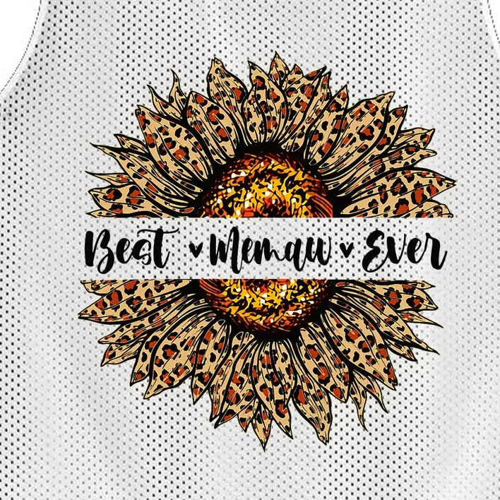 Best Memaw Ever Sunflower Memaw Mothers Day Gifts Mesh Reversible Basketball Jersey Tank