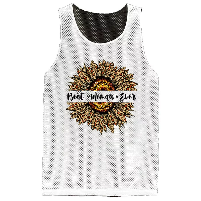 Best Memaw Ever Sunflower Memaw Mothers Day Gifts Mesh Reversible Basketball Jersey Tank