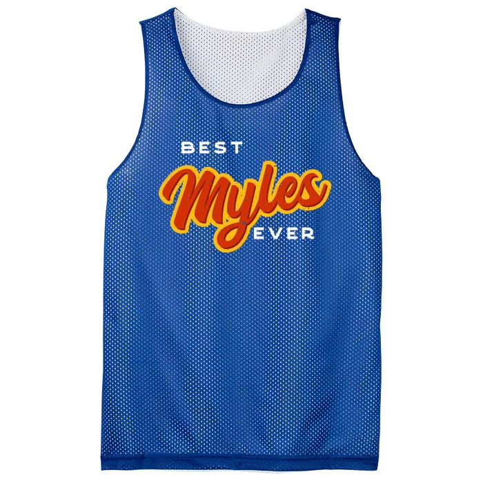 Best Myles Ever Funny Couples Humor Lovers Sarcastic Name Great Gift Mesh Reversible Basketball Jersey Tank