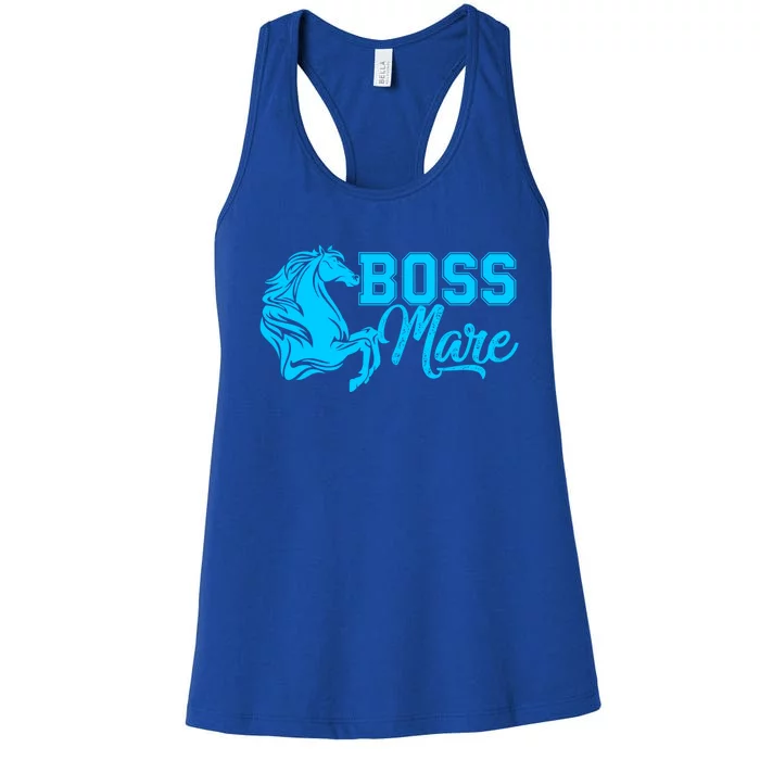 Boss Mare Equestrian Horseback Riding Gift Gift Women's Racerback Tank