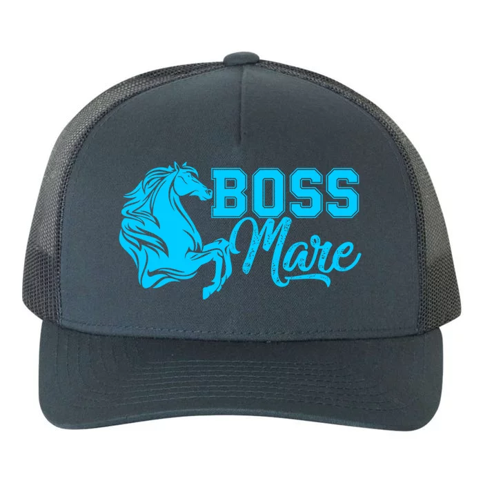 Boss Mare Equestrian Horseback Riding Gift Gift Yupoong Adult 5-Panel Trucker Hat