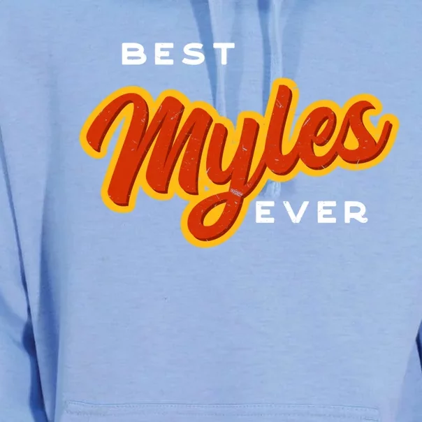 Best Myles Ever Funny Couples Humor Lovers Sarcastic Name Funny Gift Unisex Surf Hoodie