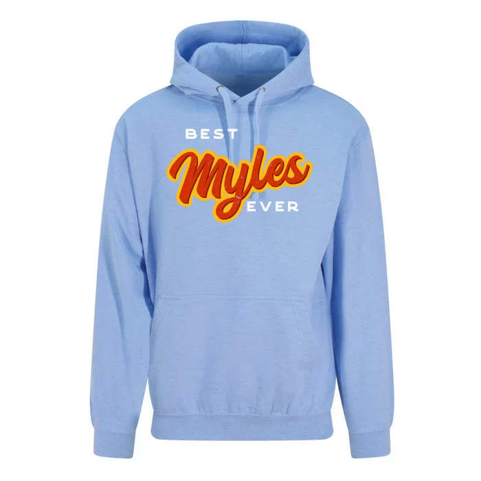 Best Myles Ever Funny Couples Humor Lovers Sarcastic Name Funny Gift Unisex Surf Hoodie