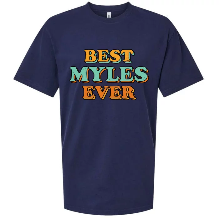 Best Myles Ever Funny Name Humor Nickname Sarcastic Friends Meaningful Gift Sueded Cloud Jersey T-Shirt