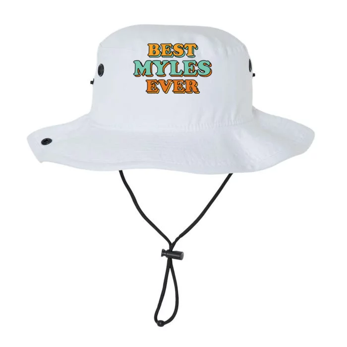 Best Myles Ever Funny Name Humor Nickname Sarcastic Friends Great Gift Legacy Cool Fit Booney Bucket Hat