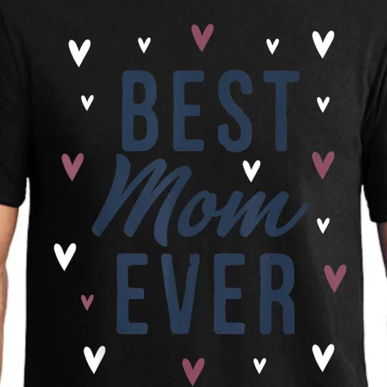 Best Mom Ever Gifts Cute Love Heart Print Mama Pajama Set