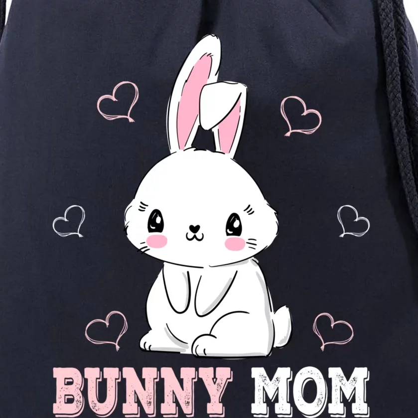 Bunny Mom Easter Cute Bunny Mother Gift Drawstring Bag