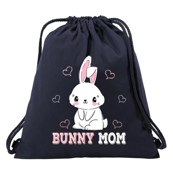 Bunny Mom Easter Cute Bunny Mother Gift Drawstring Bag