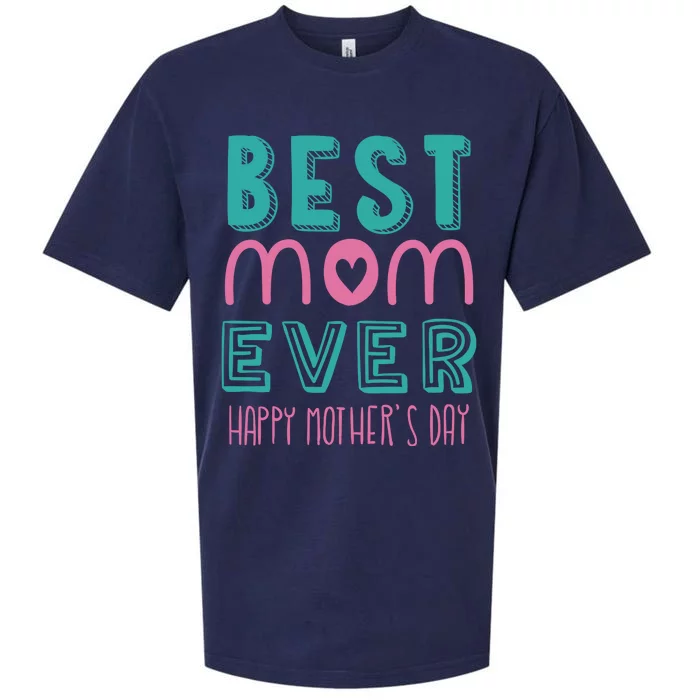 Best Mom Ever Happy Mother's Day Gift Sueded Cloud Jersey T-Shirt