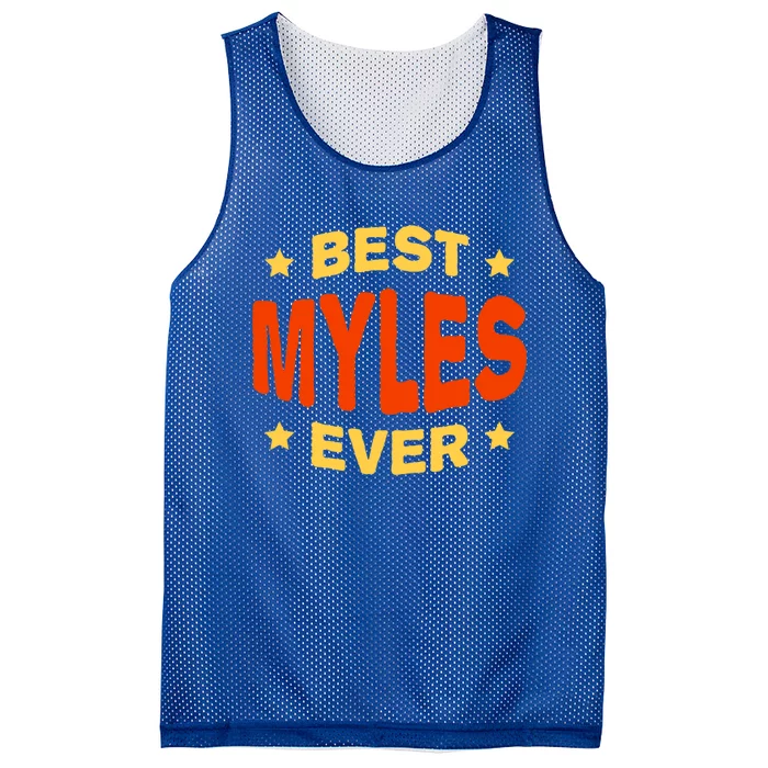 Best Myles Ever Name Birthday Nickname Bday Personalized Gift Mesh Reversible Basketball Jersey Tank