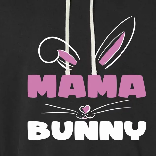 Bunny Mommy Easter Mother Easter Wife Mama Bunny Easter Mom Gift Garment-Dyed Fleece Hoodie