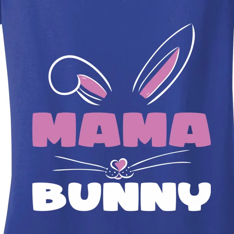 Bunny Mommy Easter Mother Easter Wife Mama Bunny Easter Mom Gift Women's V-Neck T-Shirt