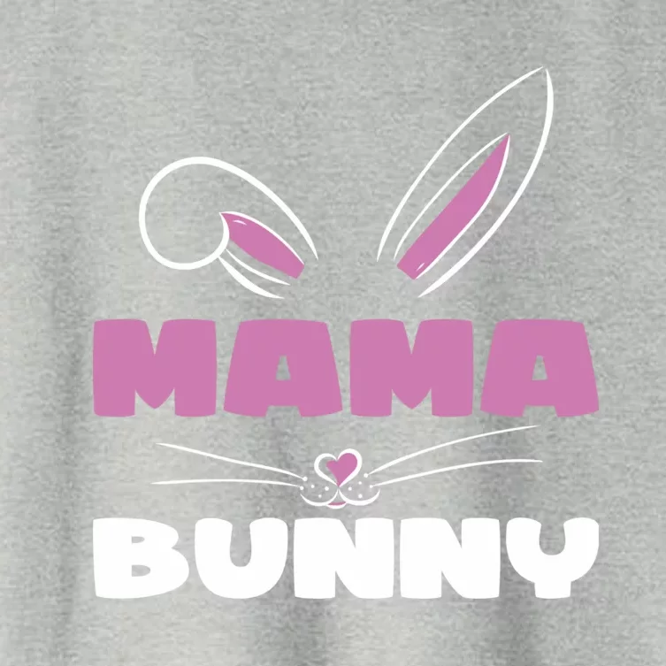 Bunny Mommy Easter Mother Easter Wife Mama Bunny Easter Mom Gift Women's Crop Top Tee