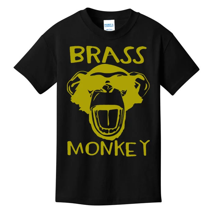 Brass Monkey Funny Music Kids T-Shirt