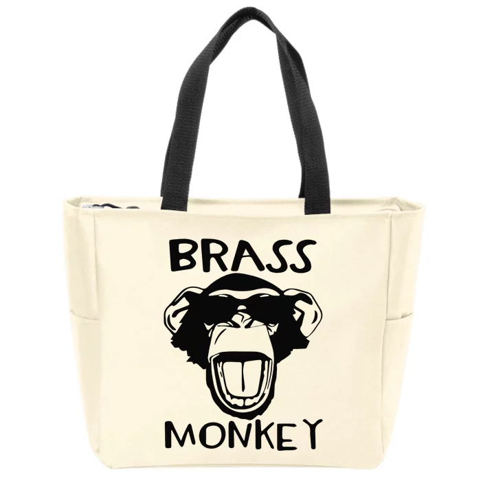 Brass Monkey Funky Monkey Zip Tote Bag