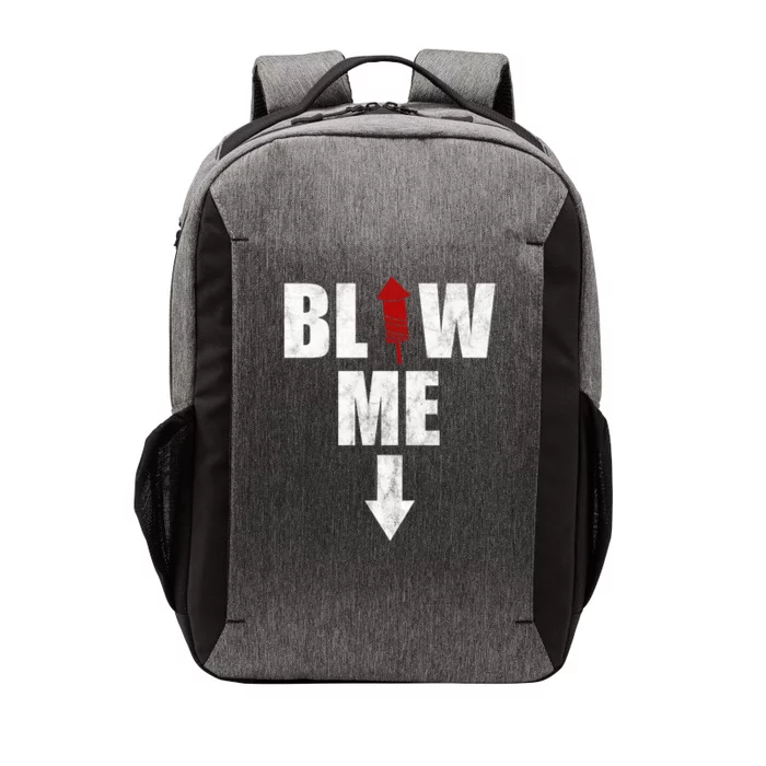 Blow Me Fireworks Firecracker Funny July 4th Vector Backpack