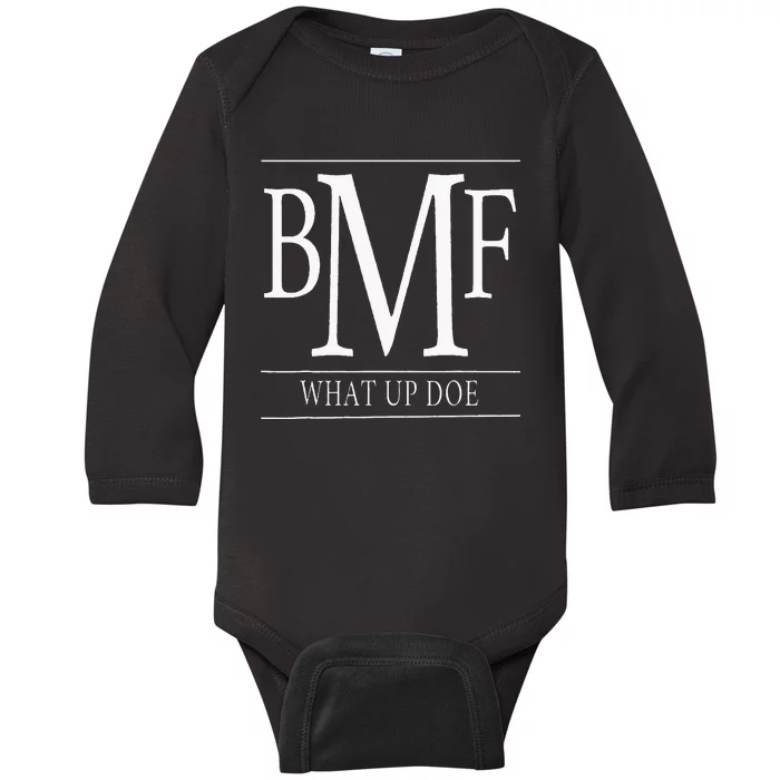 Bmf Mafia Family Meech What Up Doe Detroit St Louis Atlanta Baby Long Sleeve Bodysuit