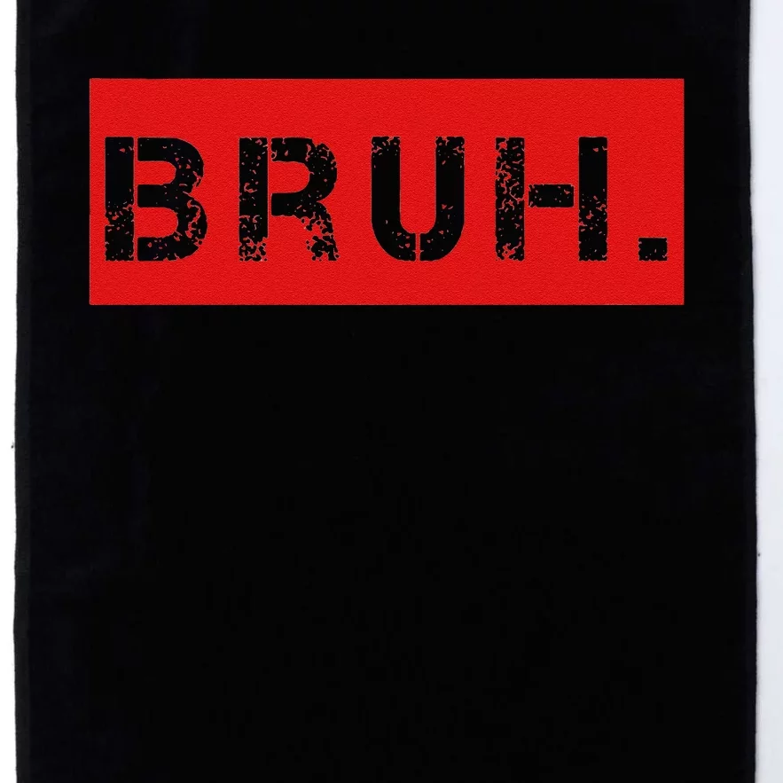 Bruh Meme Funny Saying Brother Greeting Platinum Collection Golf Towel