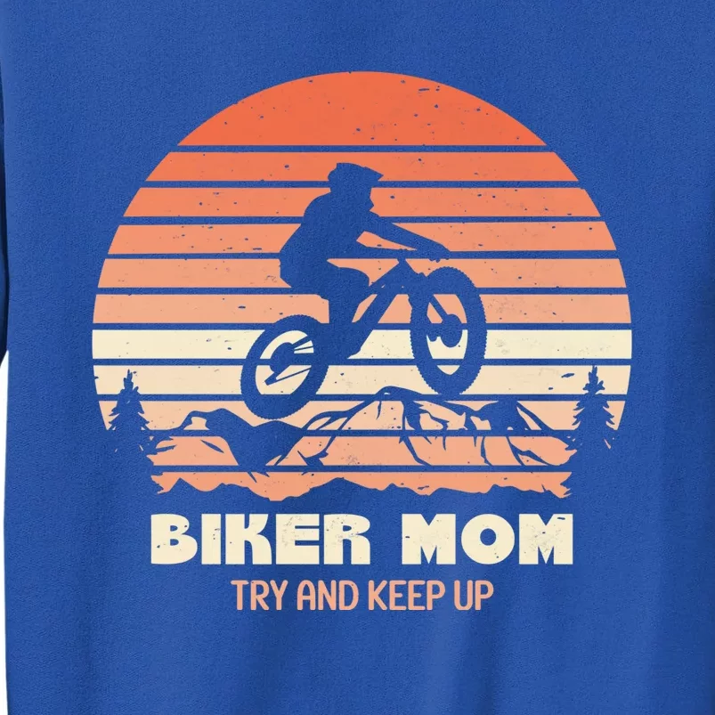 Biker Mom Female Mountain Biking Mothers Day Gift Sweatshirt