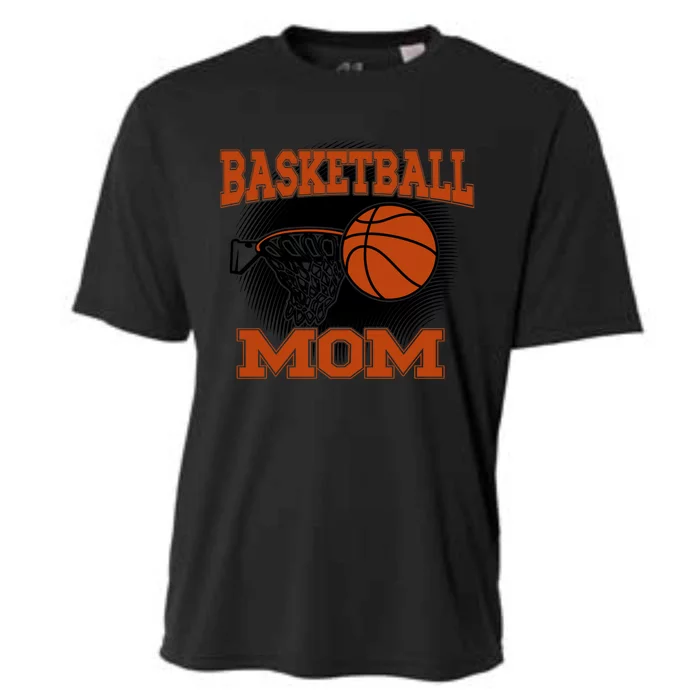 Basketball Mom Funny Gift Cooling Performance Crew T-Shirt