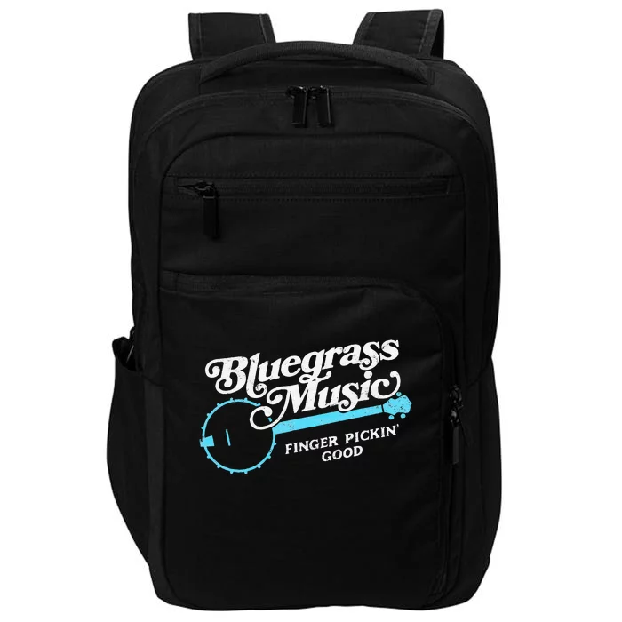 Bluegrass Music Finger Pickin Good Banjo Design Graphic Impact Tech Backpack