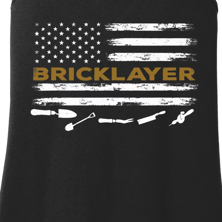 Brick Mason Funny Quote Bricklayer Masonry Construction US Ladies Essential Tank