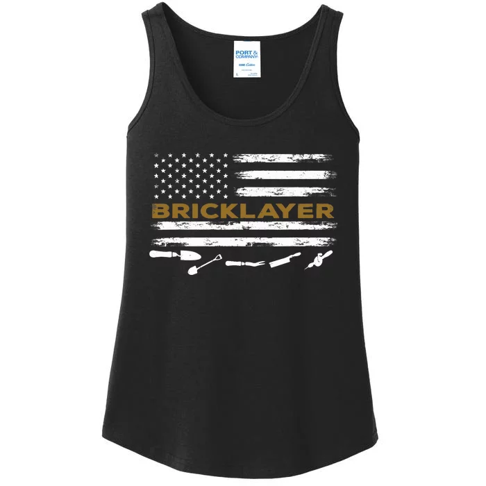 Brick Mason Funny Quote Bricklayer Masonry Construction US Ladies Essential Tank