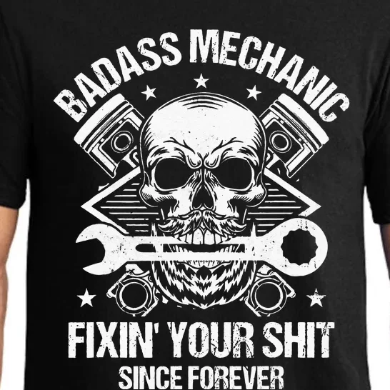 Badass Mechanic Fix Your Sheet Funny Mechanic Pajama Set