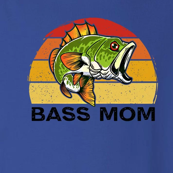 Bass Mom Fishing Fish Funny Gift For Mom Mothers Day Cool Gift Toddler Long Sleeve Shirt