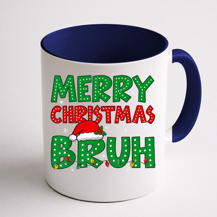 Bruh Meme Funny Saying Bro Greeting Teens Boy Christmas Front & Back Coffee Mug