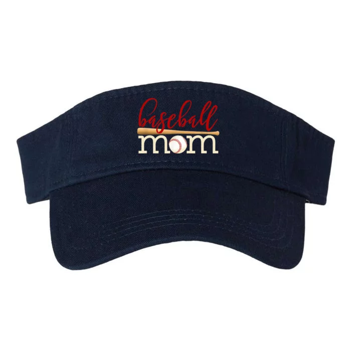 Baseball Mom For Wo Sports Mother's Day Gift Valucap Bio-Washed Visor