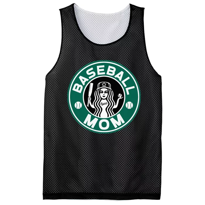 Baseball Mom For Women Mother Of Baseball Player Womens Mesh Reversible Basketball Jersey Tank