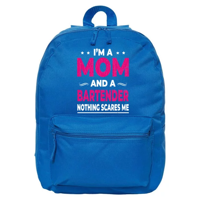 Bartender Mom Funny Bartending Bar Drinks 16 in Basic Backpack