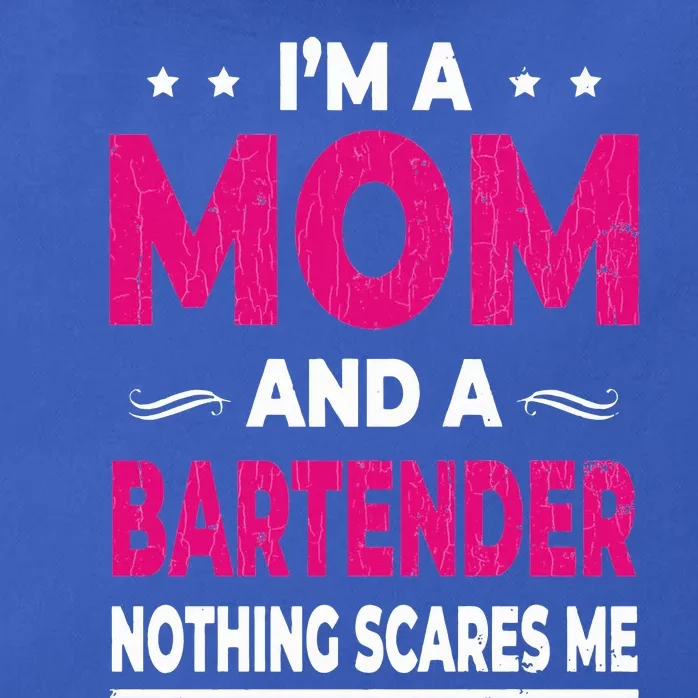 Bartender Mom Funny Bartending Bar Drinks Zip Tote Bag