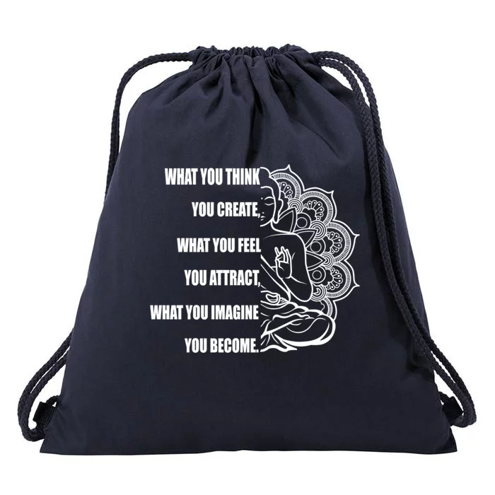 Buddha Meditation Funny Gift Law Of Attraction Gift Drawstring Bag