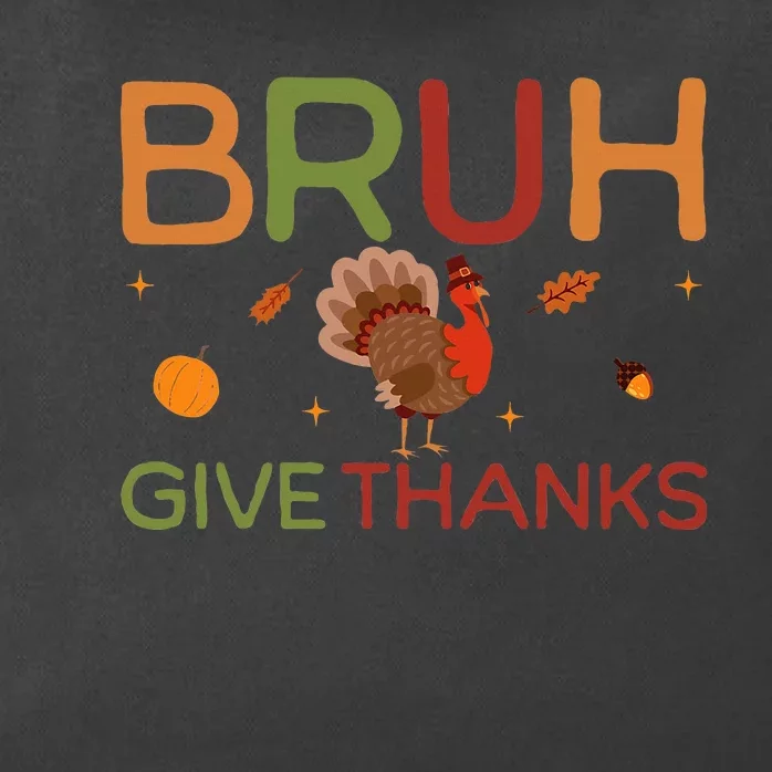 Bruh Meme Funny Thanksgiving Turkey Zip Tote Bag