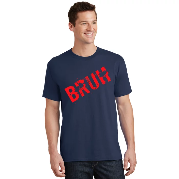 Bruh Meme Funny Saying Brother Greeting Teens Boy T-Shirt