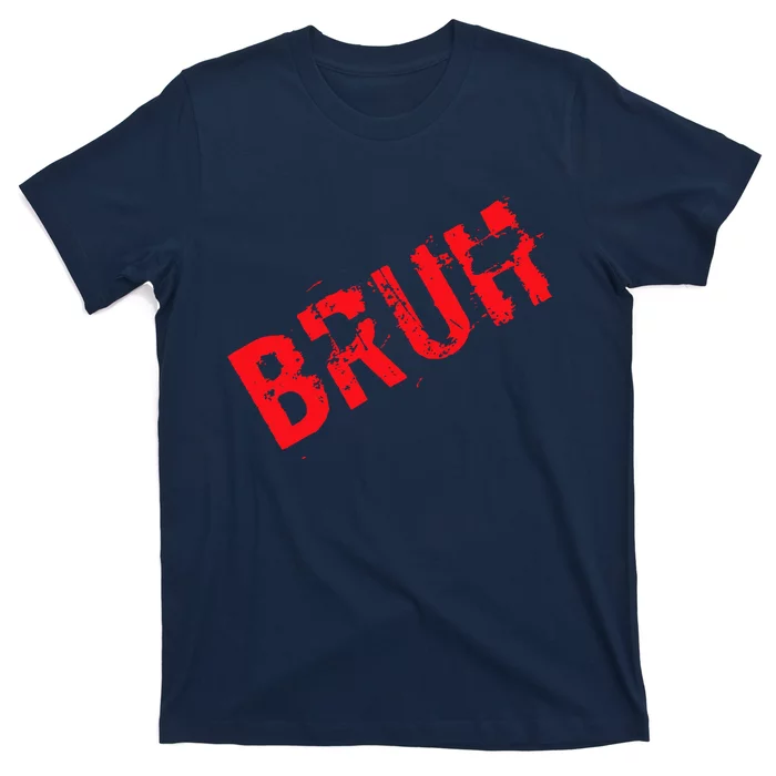 Bruh Meme Funny Saying Brother Greeting Teens Boy T-Shirt