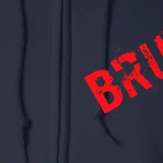 Bruh Meme Funny Saying Brother Greeting Teens Boy Full Zip Hoodie