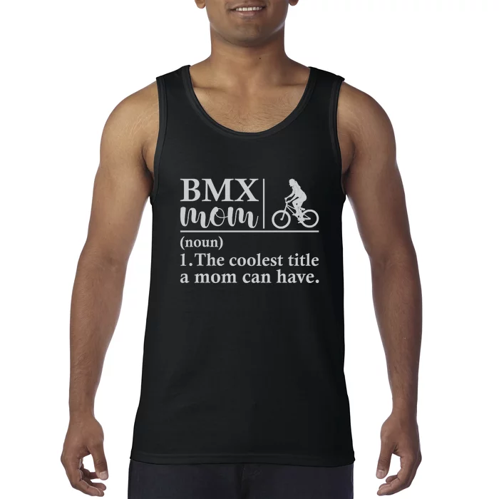 BMX Mom Funny Definition Gift Cycling Tank Top