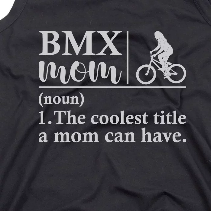 BMX Mom Funny Definition Gift Cycling Tank Top