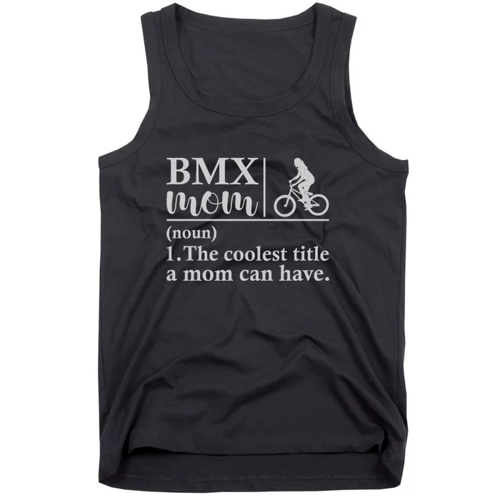 BMX Mom Funny Definition Gift Cycling Tank Top